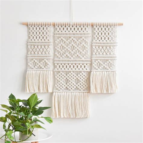 Jual Modern Macrame Wallhanging Simple Design Makrame Hiasan Gantung