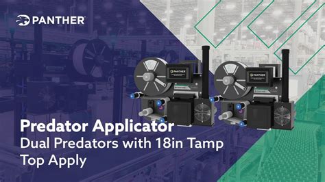 Dual Predator Printer Applicators With In Tamp Top Apply Youtube