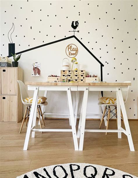 Mesa Escritorio De Madera Con Caballete Blanco DECO Astideco