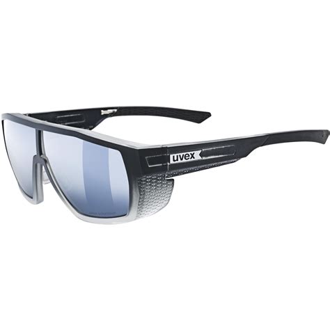 Uvex Mtn Style CV Glasses Black Matt Fade Colorvision Mirror Silver