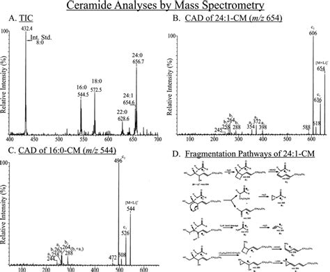 Electrospray Ionization Esi Mass Spectrometric Analyses Of Ceramide