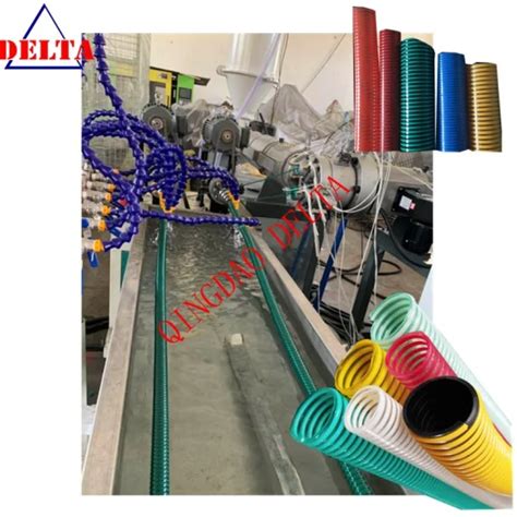 Pvc Rib Enhanced Spiral Pipe Pvc Flexible Hose Tube Extrusion Machine Pvc Wound Hose Extruder