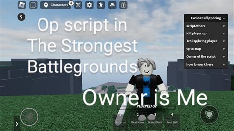 Op Script The Strongest Battlegrounds Void Kill Youtube