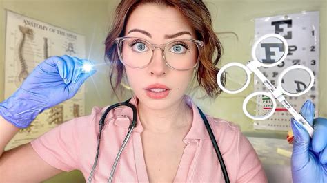 ASMR The TMI Nurse Medical Exam Cranial Nerve Eye Ear Personal