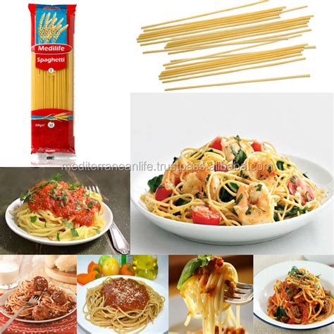 Durum Wheat Semolina Flourlong Pastamacaroni Long Pasta Spaghetti