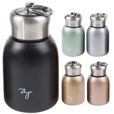Pocket Botol Minum Mini Stainless Steel Hot Cool Water Coffee Tumbler Termos Tahan