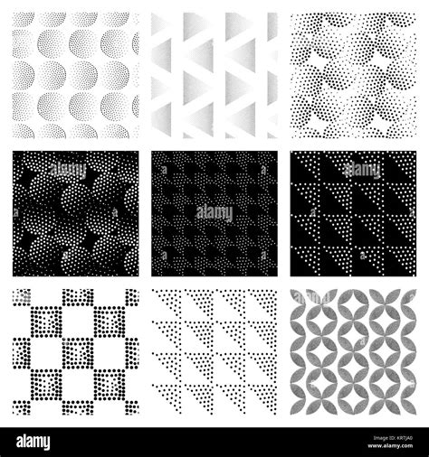 Seamless Squares Patterns Black And White Stock Photos Images Alamy