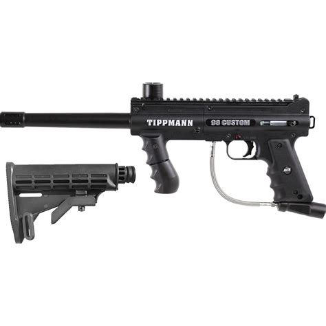 Tippmann Model 98 Platinum Series Custom Act Gun Black Adjustable Ca