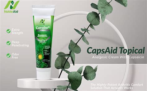 NobleAid CapsAid ES Arthritis Cream 1.5 oz - Extra-Strength Relief for ...