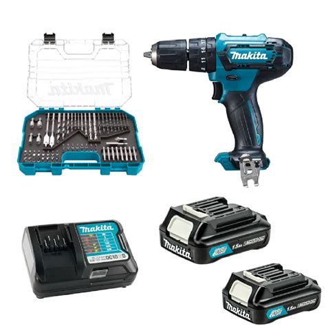 Makita HP333DYEX4 2 X 12V 1 5AH LI ION Cordless Hammer Driver Drill