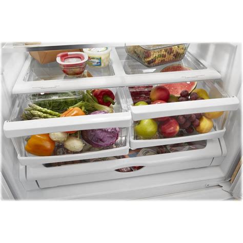 Whirlpool 20 Cu Ft French Door Counter Depth Refrigerator White