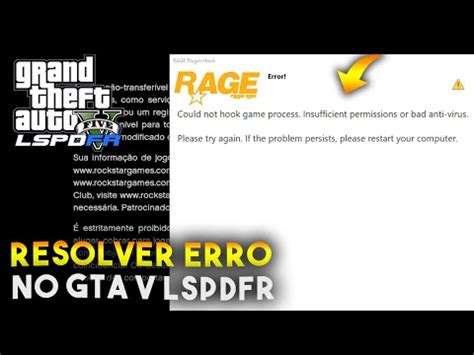 Como RESOLVER ERRO Could Not Hook Game Process Insufficient