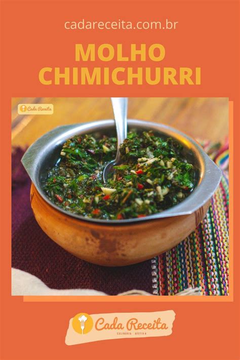 Como Fazer Molho Chimichurri Cada Receita Receita Molho