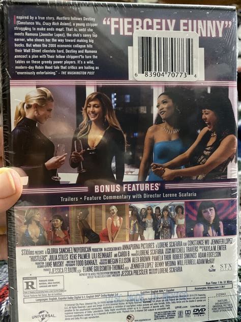 Hustlers Dvd 2019 Widescreen Jennifer Lopez Julia Stiles Lizzo