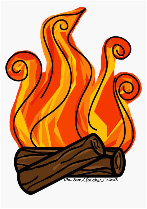 Campfire Clipart Fireplace Fire - Fire For Fireplace Clip Art, HD Png Download , Transparent Png ...