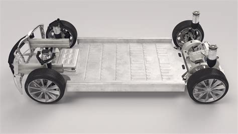 Tesla Model S Chassis D Model Cgtrader