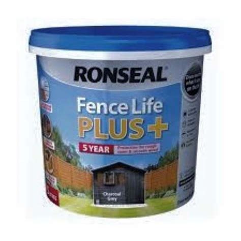 Ronseal Fencelife Plus 5l Charcoal Grey 38394