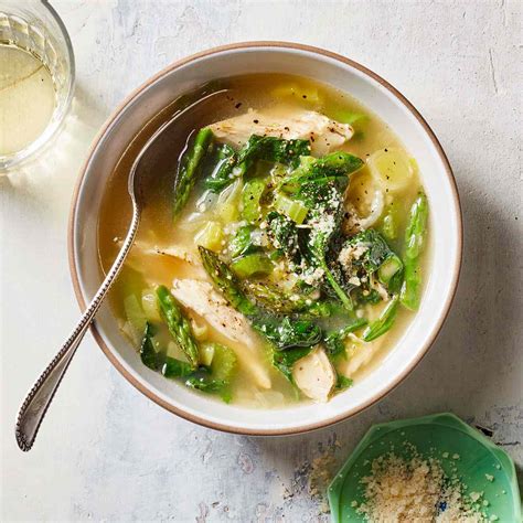 Spring Green Soup With Chicken Recipe Eatingwell