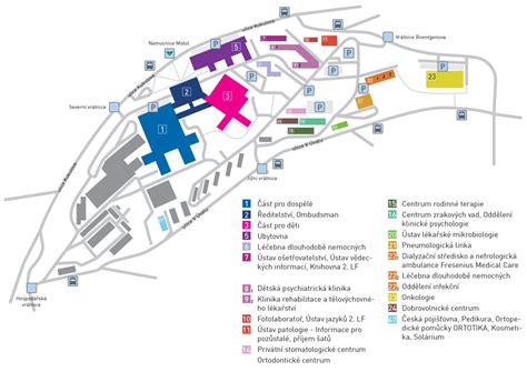 Mapa Are Lu Fakultn Nemocnice V Motole