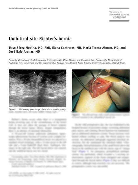 SOLUTION Umbilical Site Richter S Hernia Studypool