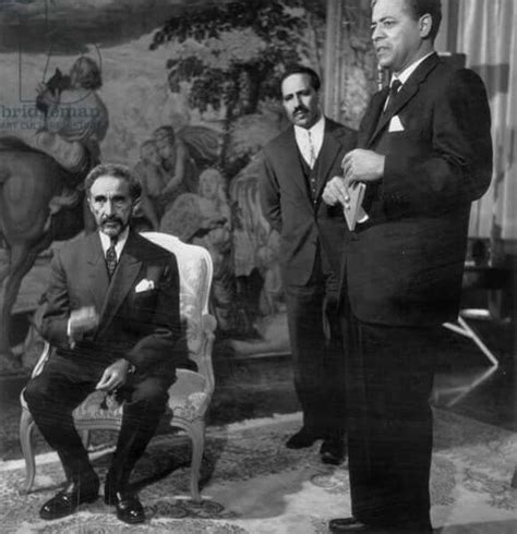 Haile Selassie Emperor Of Ethiopia During Press Conference In His