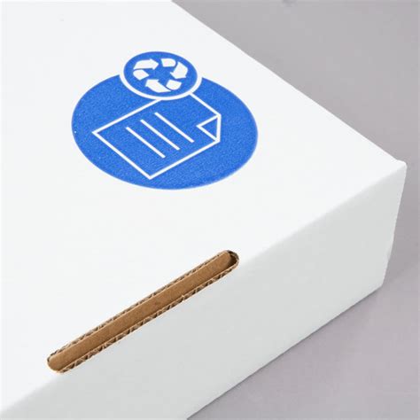 Lavex White Square Corrugated Cardboard Paper Recycling Container Lid