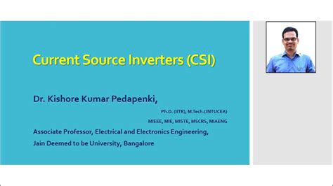 Current Source Inverters Csi Youtube