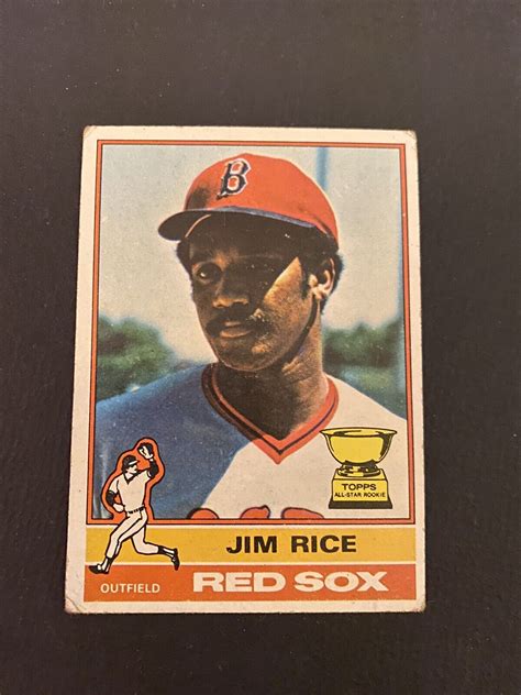 1976 Topps Baseball Card 340 Jim Rice Boston Red Sox Ebay