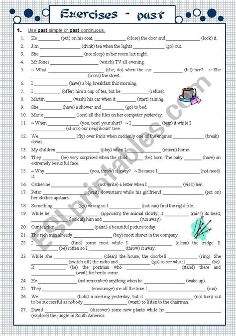 All Past Tenses Exercises