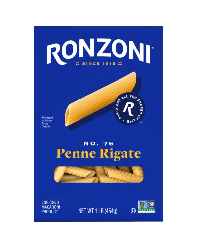 Our Pasta Shapes Long And Short Pasta Shapes Ronzoni®