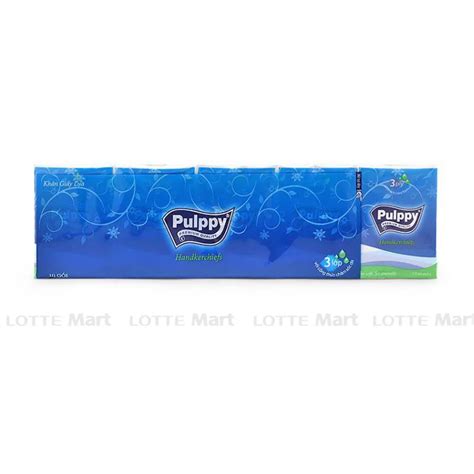 Khăn Giấy Bỏ Túi Pulppy Compact Classic 3 Lớp Lốc 10 Gói