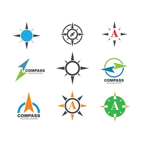 Compass Logo Vector Tempate Ilustration Vector Art At Vecteezy