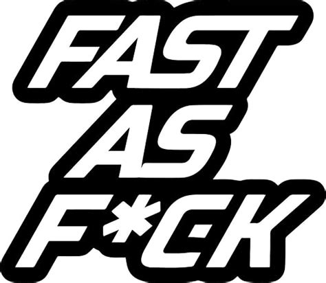 ISEE 360 Fast As Fuck Car Stickers Exterior Decorative Stylish Sporty Vinyl Decal Sticker For