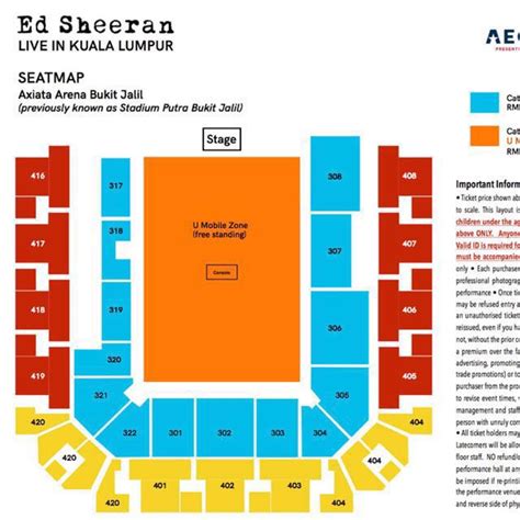 Ed Sheeran Malaysia Concert Tickets, Tickets & Vouchers, Event Tickets ...