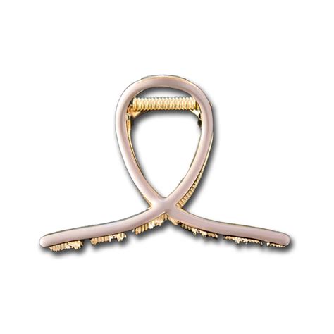 Besty Traba Met Lica Garra Grande Para Cabello Resina Beige Nude Doutzen