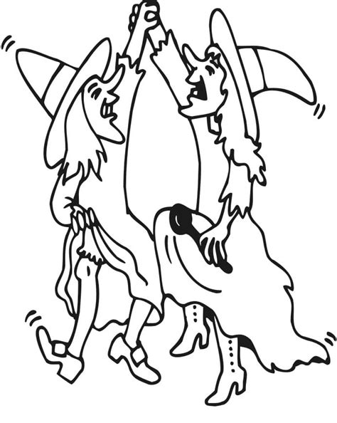 Dancing Witches Coloring Page Download Print Or Color Online For Free
