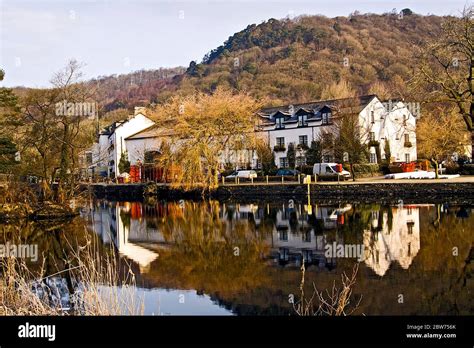 The Swan Hotel Reflecting On Windermere At Newby Bridge Cumbria Lake