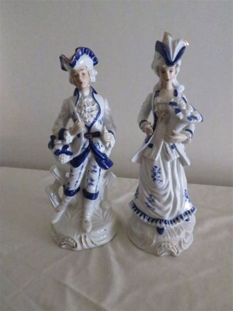 71 2pc Blue White Victorian Figurines Porcelain Jul 21 2012 King