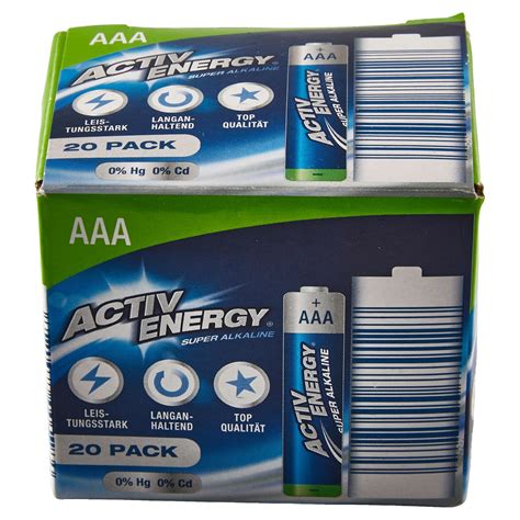 Activ Energy Batterien Aa Aaa Er Packung Aldi S D