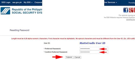 Steps To Change Or Reset Password For Sss Online Account