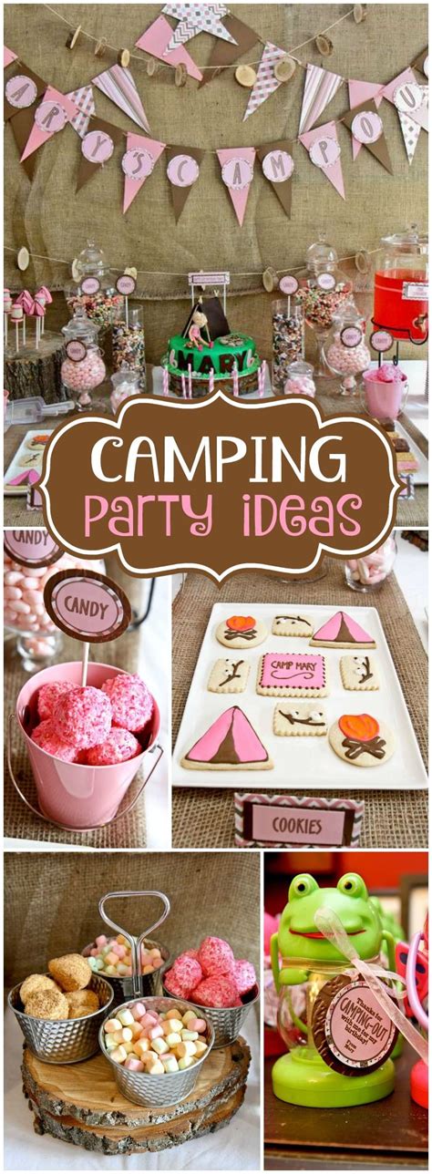 This Camping Party Was Held Indoors So Fun See More Party Ideas At