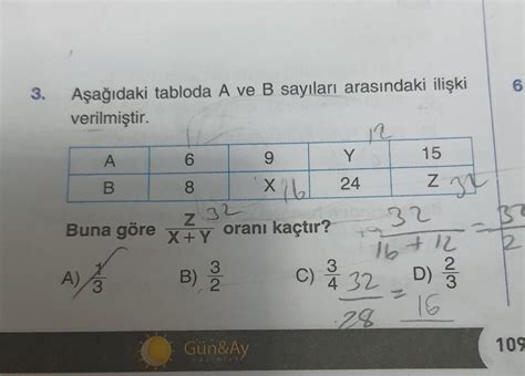 7 sınıf matematik ORAN ORANTI Eodev