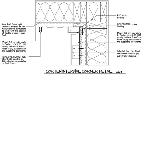 Corten Rain Screen Fixing Details Cor Ten Steel Nz