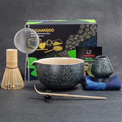 Ochcahser Matcha Kit Japanese Tea Set Includes Matcha Bowl With Spout Matcha Whisk