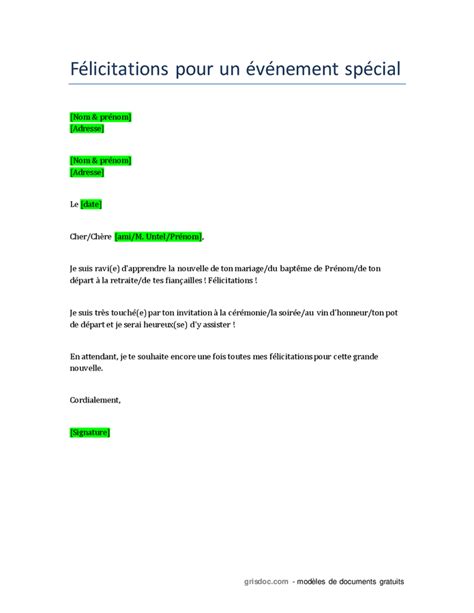 Courrier type de reponse a une demande téléchargement gratuit