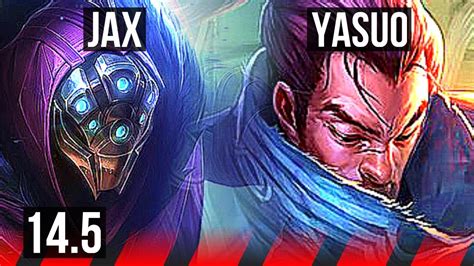 Jax Vs Yasuo Top 7 Solo Kills 9 2 3 Kr Master 14 5 Youtube