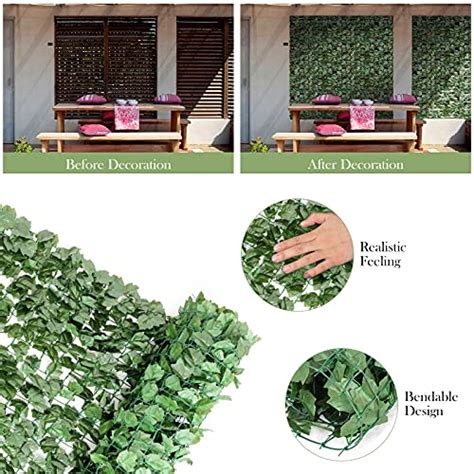 Giantex Artificial Faux Ivy Privacy Fence X Artificial Hedge