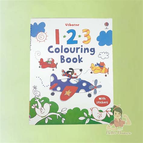 Jual Buku Mewarnai Anak Usborne First Colouring Books With Stickers 123 Jakarta Barat