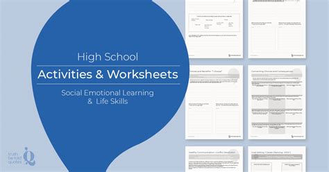 Activities Worksheets High School Social Emotional Learning