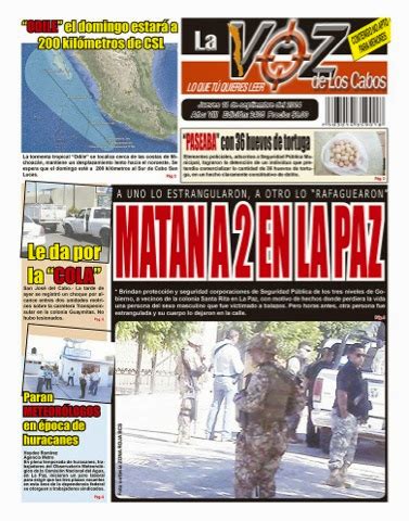 BAJA CALIFORNIA SUR RESUMEN DE NOTICIAS DE BAJA CALIFORNIA SUR DEL